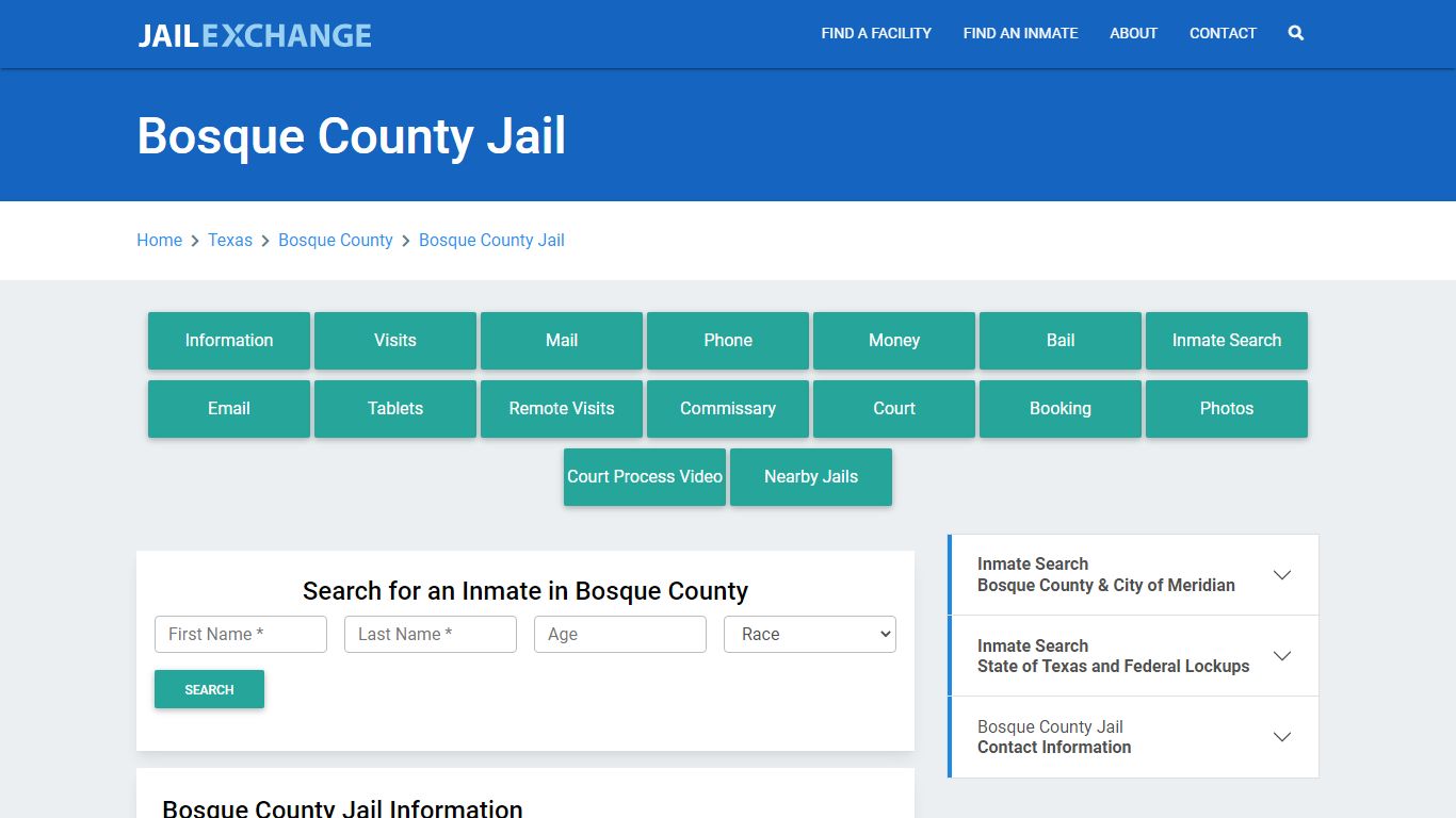 Bosque County Jail Roster Lookup, TX, Inmate Search